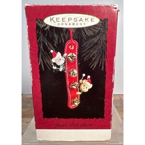 Hallmark Keepsake Ornament Jingle Bell Band Christmas Decoration Red With Gold B